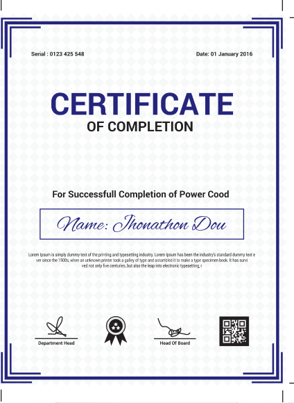 Certificate 4
